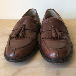 Johnston & Murphy brown tassel loafers size 12